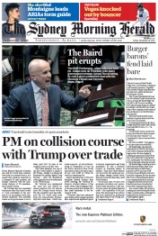 Sydney Morning Herald (Australia) Newspaper Front Page for 12 January 2017