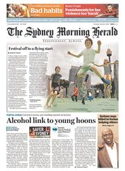Sydney Morning Herald (Australia) Newspaper Front Page for 9 January 2014