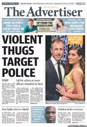 The Advertiser (Australia) Newspaper Front Page for 18 September 2013