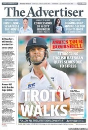 The Advertiser (Australia) Newspaper Front Page for 26 November 2013