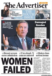 The Advertiser (Australia) Newspaper Front Page for 30 May 2013