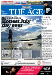 The Age (Australia) Newspaper Front Page for 19 July 2013