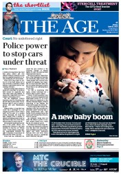 The Age (Australia) Newspaper Front Page for 20 June 2013