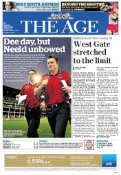 The Age (Australia) Newspaper Front Page for 3 June 2013