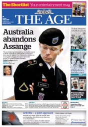 The Age (Australia) Newspaper Front Page for 7 June 2013
