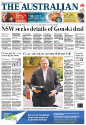 The Australian (Australia) Newspaper Front Page for 28 May 2013