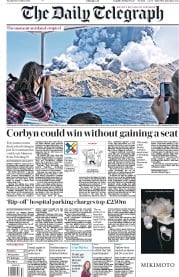 The Daily Telegraph () Newspaper Front Page for 10 December 2019