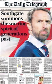 The Daily Telegraph () Newspaper Front Page for 10 July 2021