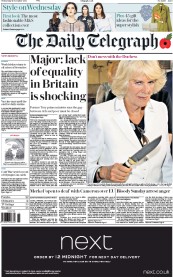 The Daily Telegraph () Newspaper Front Page for 11 November 2015