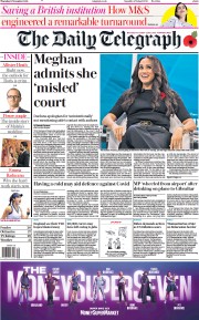 The Daily Telegraph () Newspaper Front Page for 11 November 2021