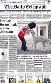 The Daily Telegraph () Newspaper Front Page for 11 December 2020