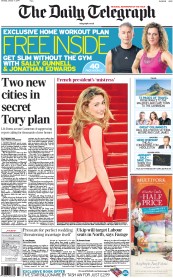 The Daily Telegraph () Newspaper Front Page for 11 January 2014