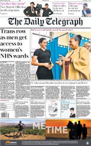 The Daily Telegraph () Newspaper Front Page for 11 January 2019