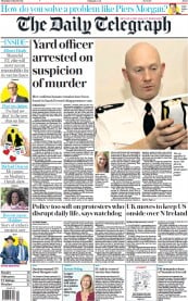 The Daily Telegraph () Newspaper Front Page for 11 March 2021