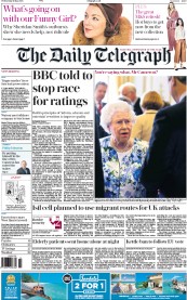 The Daily Telegraph () Newspaper Front Page for 11 May 2016