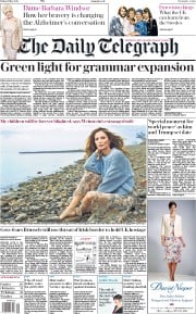 The Daily Telegraph () Newspaper Front Page for 11 May 2018