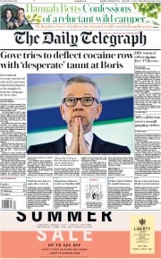 The Daily Telegraph () Newspaper Front Page for 11 June 2019