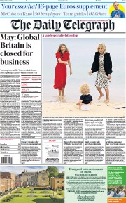 The Daily Telegraph () Newspaper Front Page for 11 June 2021