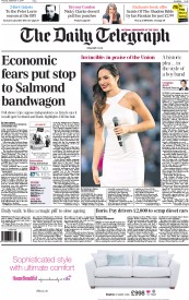 The Daily Telegraph () Newspaper Front Page for 11 September 2014