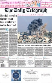 The Daily Telegraph () Newspaper Front Page for 12 May 2021