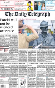 The Daily Telegraph () Newspaper Front Page for 12 June 2020