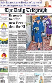 The Daily Telegraph () Newspaper Front Page for 13 October 2021