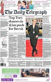The Daily Telegraph () Newspaper Front Page for 13 April 2016