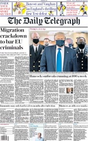 The Daily Telegraph () Newspaper Front Page for 13 July 2020