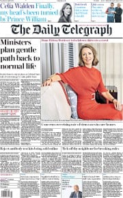 The Daily Telegraph () Newspaper Front Page for 14 April 2020