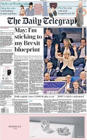 The Daily Telegraph () Newspaper Front Page for 14 June 2017