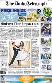 The Daily Telegraph () Newspaper Front Page for 14 September 2013