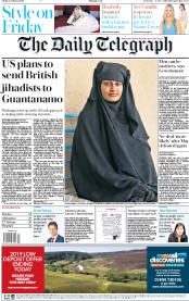 The Daily Telegraph () Newspaper Front Page for 15 February 2019