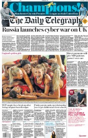 The Daily Telegraph () Newspaper Front Page for 16 April 2018