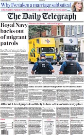 The Daily Telegraph () Newspaper Front Page for 16 August 2022