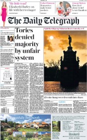 The Daily Telegraph () Newspaper Front Page for 17 October 2017