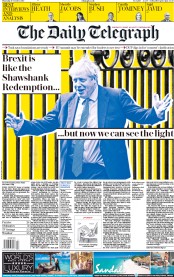 The Daily Telegraph () Newspaper Front Page for 17 October 2019