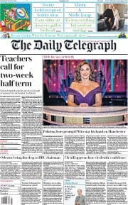 The Daily Telegraph () Newspaper Front Page for 17 October 2020