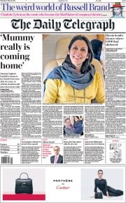 The Daily Telegraph () Newspaper Front Page for 17 March 2022