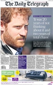 The Daily Telegraph () Newspaper Front Page for 17 April 2017