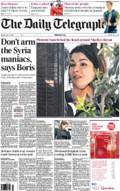 The Daily Telegraph () Newspaper Front Page for 17 June 2013