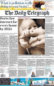 The Daily Telegraph () Newspaper Front Page for 17 June 2019