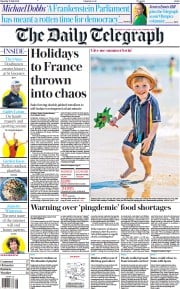 The Daily Telegraph () Newspaper Front Page for 17 July 2021