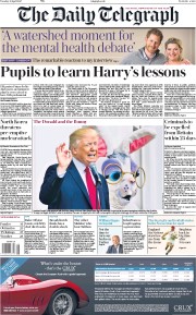 The Daily Telegraph () Newspaper Front Page for 18 April 2017