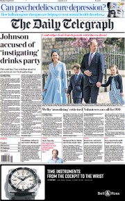 The Daily Telegraph () Newspaper Front Page for 18 April 2022