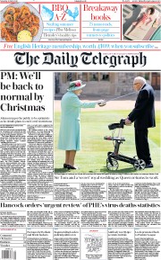 The Daily Telegraph () Newspaper Front Page for 18 July 2020