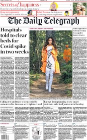 The Daily Telegraph () Newspaper Front Page for 18 September 2020