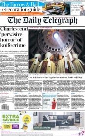 The Daily Telegraph () Newspaper Front Page for 19 April 2019