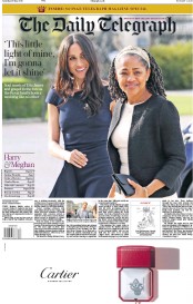The Daily Telegraph () Newspaper Front Page for 19 May 2018