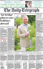 The Daily Telegraph () Newspaper Front Page for 19 May 2020