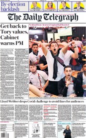The Daily Telegraph () Newspaper Front Page for 19 June 2021